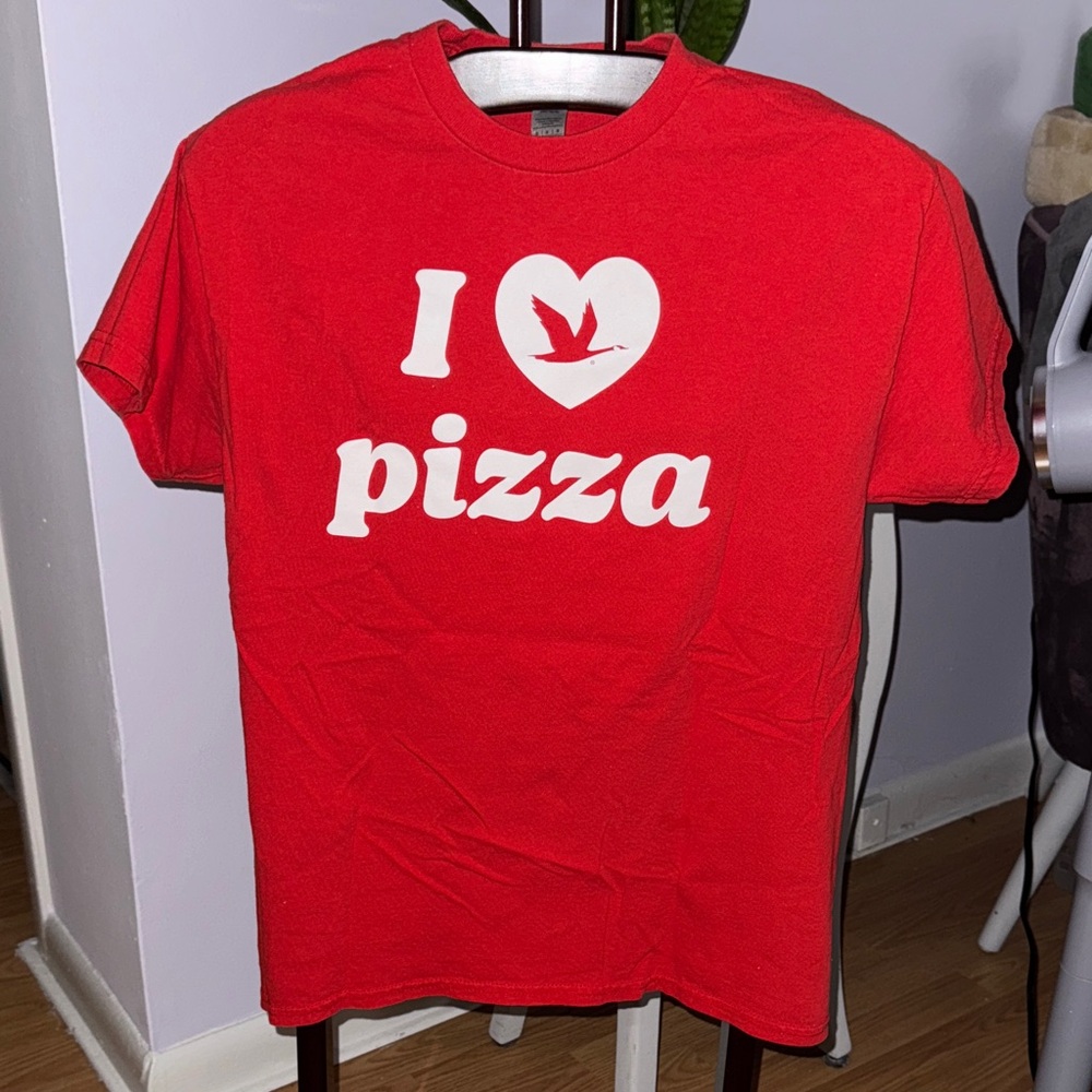 Red 'I Love Pizza' T-Shirt